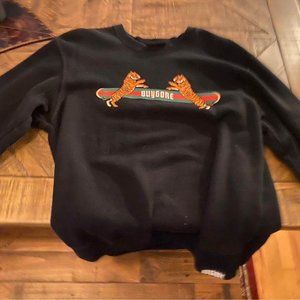 Buygore Black Unisex Crewneck Sweatshirt (M)